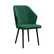 Stylová židle Palermo 3 - tmavě lahvově zelená / černá