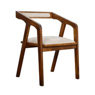 Jídelní židle Susan - ořech / krémová