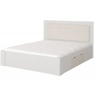 Dvoulůžková postel Aurelia 160 x 200 cm - bílá / perleťová krémová