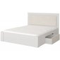 Dvoulůžková postel Aurelia 160 x 200 cm - bílá / perleťová krémová 02