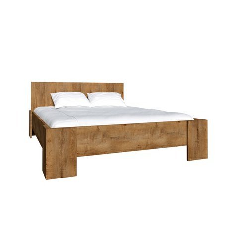 Dvoulůžková postel Montana 1 - 160 x 200 cm - dub lefkas 01