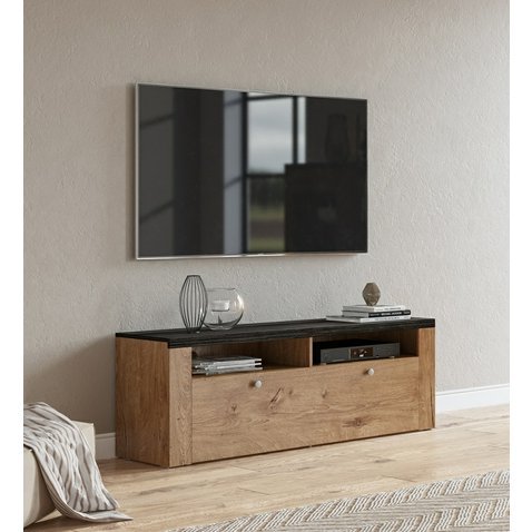 Televizní stolek Larona s výklopnými dvířky - dub lefkas - touchwood 03