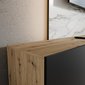TV stolek závěsný s policí LIO 300 cm - dub artisan/černý mat 05
