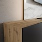 TV stolek závěsný LIO 300 cm - dub artisan/černý mat 05