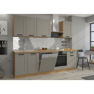 Moderní kuchyň Luna 190 cm - dub artisan/šedá