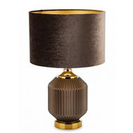 Stolní lampa 170435 - hnědá / zlatá