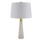 VÝPRODEJ - Vysoká stolní lampa Luxuria - bílá / mramorový dekor 02