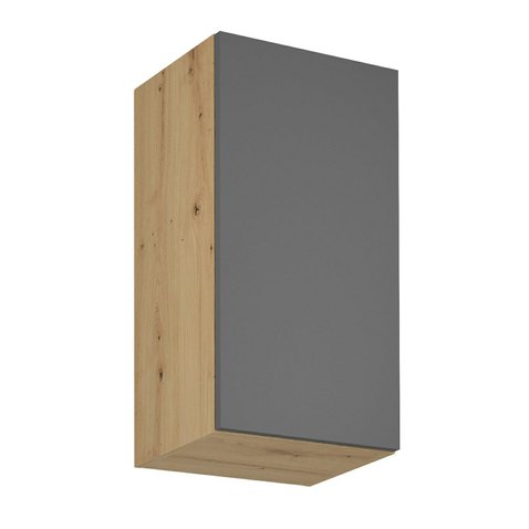 Horní kuchyňská skříňka Langen G40 – tmavě šedá / dub artisan