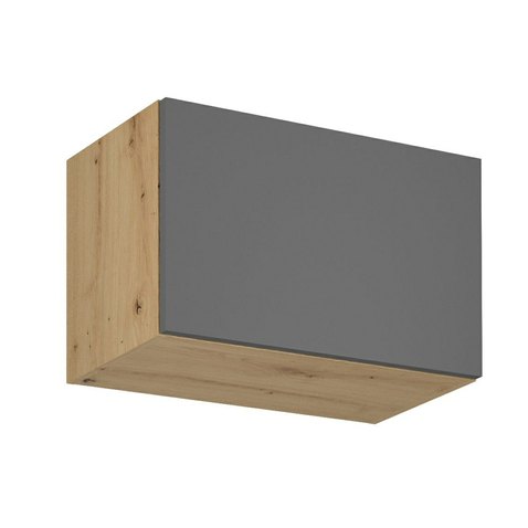 Horní výklopná skříňka Langen G60KN – tmavě šedá / dub artisan