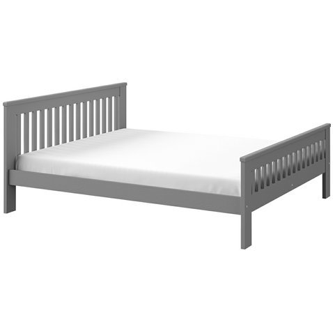 Dvoulůžková postel Laura 160 cm - šedá - 01