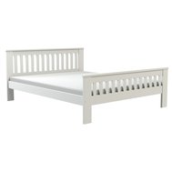 Dvoulůžková postel Laura 160 cm - bílá borovice