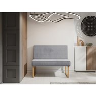 Kuchyňská jídelní lavice Milano - délka 140 cm / tkanina Ontario 16 šedá