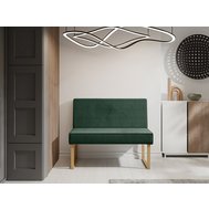 Čalouněná jídelní lavice Milano - tkanina Ontario 35 - tmavě zelená