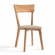 Dubová jídelní židle Leon 2 s čalouněným sedákem
