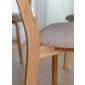 Dubová jídelní židle Leon 2 s čalouněným sedákem 07