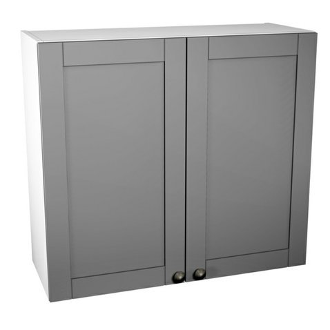 Horní kuchyňská skříňka Linea G80 - bílá / šedá 01