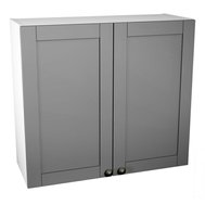 Horní kuchyňská skříňka Linea G80C - bílá / šedá