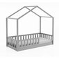 Dětská postel domeček Emily 1 - 90 x 200 cm / šedá 02