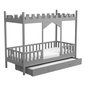 Dětská postel Dragon 5 s přistýlkou - 90 x 180 cm - šedá 03