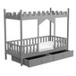 Dětská postel zámek Dragon 4 - 90 x 180 cm - šedá 03