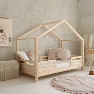 Dětská domečková postel Housebed Fello Duo - 80 x 200 cm / přírodní