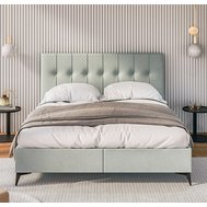 Čalouněná postel Line s úložným prostorem - 140 x 200 cm