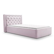 Čalouněná postel Madera 1 - 90 x 200 cm - světle růžová