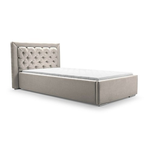 Elegantní jednolůžková postel Madera 3 - 90 x 200 cm - tmavě béžová 01