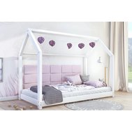 Domečková postel Nala - 80 x 160 / bílá