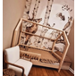 Dětská postel Pioli ve tvaru domečku - 90 x 190 cm / přírodní - reálné foto 01