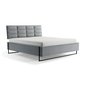 Dvoulůžková čalouněná postel Softloft v industriálním stylu - 160 x 200 cm 02