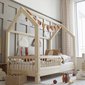 Dětská postel Pioli ve tvaru domečku - 90 x 190 cm / přírodní 02