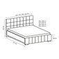 Čalouněná dvoulůžková postel Calipso - 140 x 200 cm 03