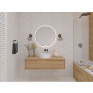 Kulaté koupelnové zrcadlo Divissi A s led osvětlením - 60 cm