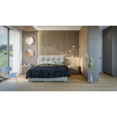 Manželská čalouněná postel Miracle s úložným prostorem - 180 x 200 cm - 01
