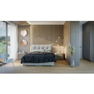 Manželská čalouněná postel Miracle s úložným prostorem - 180 x 200 cm