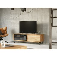 Velký dubový televizní stolek Modern Loft 1 - 200 cm