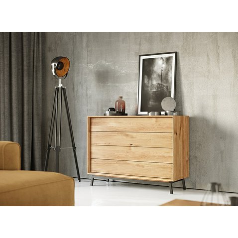 Dubová šuplíková komoda Modern Loft 2 - 01