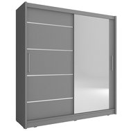 Šatní skříň Maja I Alu - 180 cm - 01