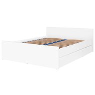Dvoulůžková postel Cosmo C16 160 cm - bílá