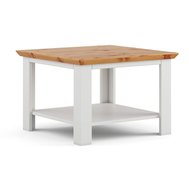 Dřevěný konferenční stolek Marone Elite - bílá / přírodní