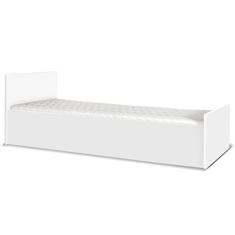Jednolůžková postel Maximus M28 - bílá - 01