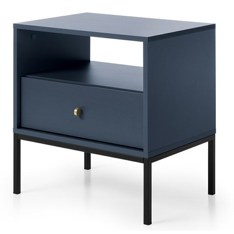 Noční stolek Mono - tmavě modrá - 01