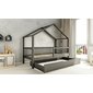 Domečková postel Musa bis + úložný prostor - 90 x 200 / grafit 04