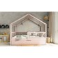 Domečková postel Musa bis s úložným prostorem - 70 x 140 / růžová 02