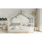 Domečková postel Musa bis + úložný prostor - 90 x 200 / světle šedá 02
