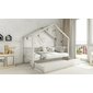 Domečková postel Musa bis + úložný prostor - 90 x 200 / světle šedá 03