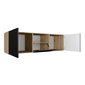 NOE frézovaný závěsný TV stolek 140 cm - dub artisan/černý mat 02