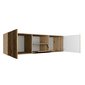 Frézovaný TV stolek závěsný NOE 140 cm - dub artisan/dub catania 02