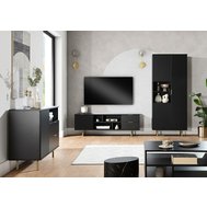 Sestava nábytku Nubia - černá/zlatobéžová - 01